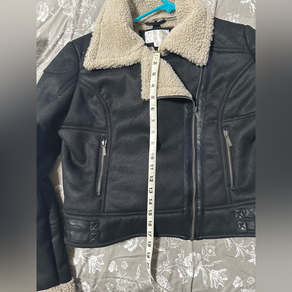 Xhilaration Black and Cream Jacket motorcycle